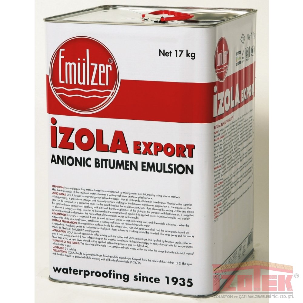 İzola Export - Bitüm Emülsiyonu